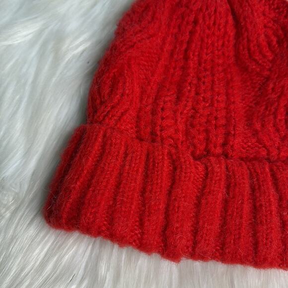 Aerie Red Knit Beanie - Picture 2 of 4